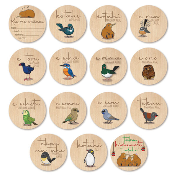 Te Reo Maori Nursery Milestone Discs Set - Image 4